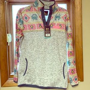 Simply Southern Knit Crab Pullover NWT